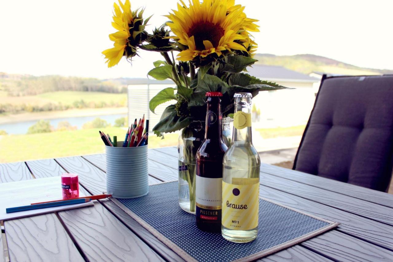 Ferienhaus Marta Am Diemelsee Im Sauerland Mit Eigener Sauna, Garten, Terrasse, Balkon Und Blick Auf Den See ภายนอก รูปภาพ